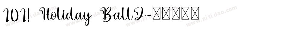 101! Holiday BallZ字体转换